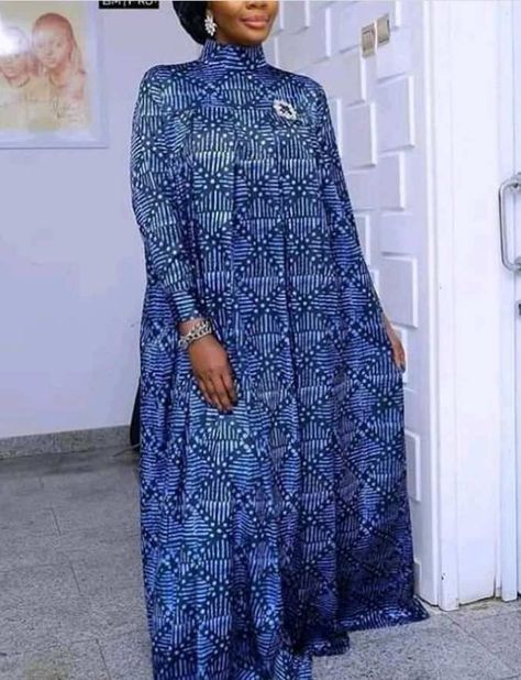 50 Best Kampala/Adire Dress Designs for Ladies 2022-2023 - Claraito's Blog Adire Designs, Kampala Gown Styles For Ladies, Bubu Gown Styles, Dresses For Ladies, Long African Dresses, African Fashion Skirts, African Dresses Modern, African Wear Dresses, Afrikaanse Mode