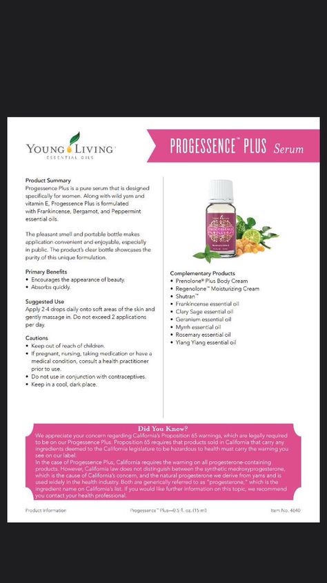 Progressence Plus Progessence Plus Young Living, Family Physician, Young Living Diffuser, Young Living Essential Oils Recipes, Yl Oils, Essential Oils Guide, Plant Therapy, Young Living Oils, Diffuser Blends