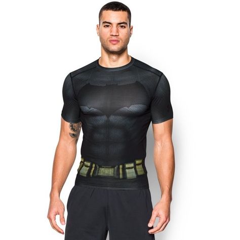 Under Armour Hunting, Batman Suit, Transform Yourself, Batman T Shirt, Custom Tee Shirts, Compression Shirt, Hunting Shirts, Mens Short Sleeve Shirt, Alter Ego