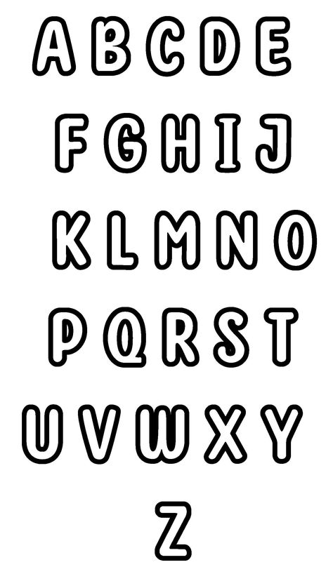 Letter Outlines, Fonts Alphabet Handwritten, Pattern Lettering, Block Letter Fonts, Svg Letters, Stencil Letters, Letter Fonts, Fonts Handwriting Alphabet, Outline Fonts