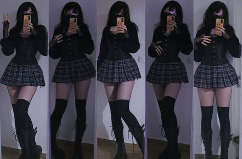 Alt Goth, Skater Skirt, Outfit Inspirations, Quick Saves