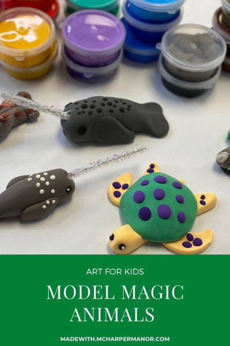 Model Magic Clay Projects, Model Magic Art Lessons, Model Magic Animals, Magic Model Clay Ideas, Crayola Model Magic Clay Ideas, Clay Animals Easy Step By Step, Model Magic Crafts, Model Magic Projects For Kids, Sculpture Art For Kids