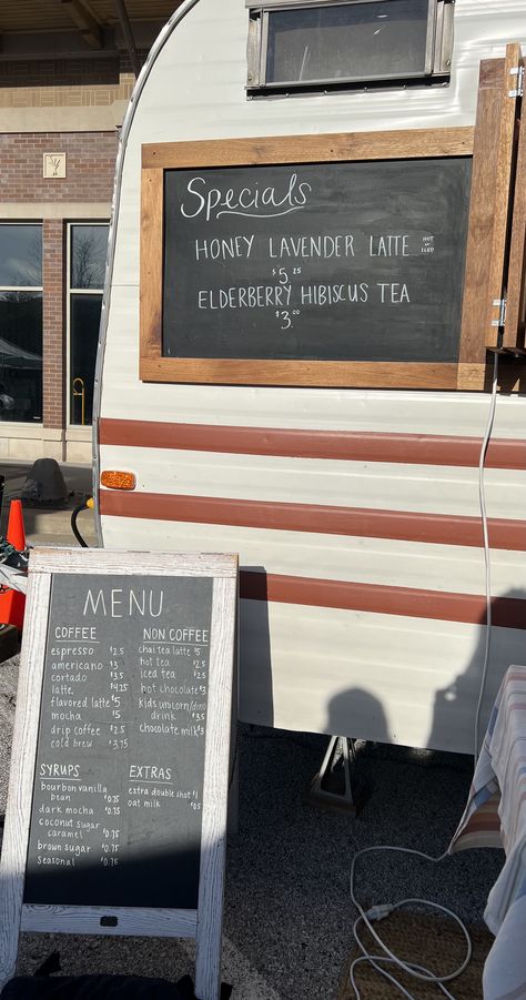 Farmers Market Drink Stand, Coffee Farmers Market, Chalkboard Menu Board, Farmers Market Stand, Farmers Market Booth, Farmers Market Display, A Frame Sign, Food Event, Mobile Coffee Shop