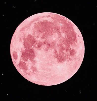 Pink Planet, Pink Space Aesthetic, Pink Moon Aesthetic, Pink Space, Pink Astronomy, Moon Pink Aesthetic, Pink Full Moon, Pink Moon Manifestation, Full Pink Moon