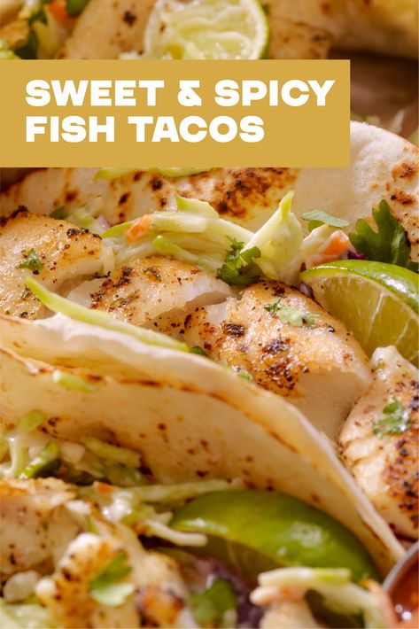 Grouper Tacos Recipes, Talipia Fish Taco Recipes, Spicy Fish Recipes, Recipe Fish Tacos, Seafood Taco, How To Cook Tilapia, Grouper Recipes, Tacos Fish, Spicy Fish Tacos