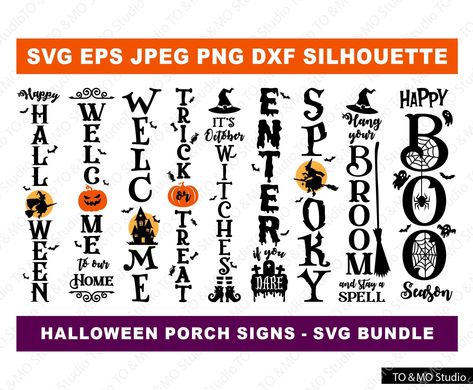 Halloween Fonts Alphabet, Halloween Porch Sign, Porch Sign Svg, Halloween Text, Svg Thanksgiving, Halloween Words, Word Fonts, Porch Welcome Sign, Halloween Fonts