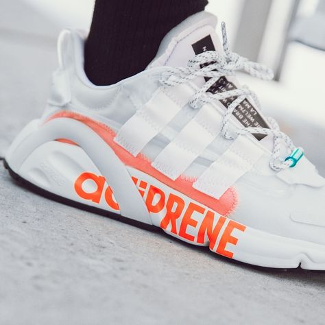 @footpatrol_ldn on Instagram: “adidas LXCON 'Cloud White/Solar Red' | Available in-store and online, sizes range from UK6 - UK11 (Including half sizes), priced at £90.…” Adidas Lxcon, Sport Shoes Fashion, Cloud White, Hummel Sneaker, Muse, Solar, In Store, Sport Shoes, Adidas