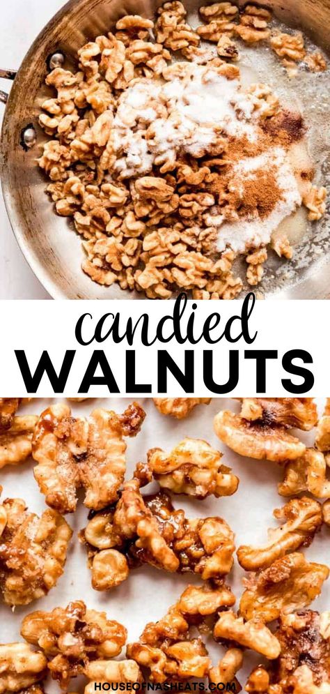 Candied Walnuts Easy For Salad, Candied Walnut Recipe Salad, Sugared Walnuts For Salad, Quick Candied Walnut Recipe, Carmelized Walnuts Recipe, How To Candy Walnuts For Salad, Candied Walnuts Easy Crockpot, Walnuts Desserts Easy Recipes, Candied Walnuts Easy Stovetop