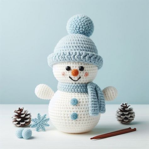 Crochet Snowman Applique Free Pattern - All Amigurumi Crochet Pattern Snowman Free, How To Crochet A Snowman, Crochet Christmas Snowman Free Pattern, Easy Crochet Snowman, Snowman Free Crochet Pattern, Crochet Mini Snowman, Crochet Snowman Hat Free Pattern, Snowman Knitting Pattern Free, Crochet Snowmen Patterns Free