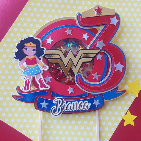 Wonder Woman Cake Topper Printable, Wonder Woman Cake Topper, Wonder Woman Cake, Wonder Woman Birthday Party, Wonder Woman Party, Wonder Woman Birthday, Personalized Party Decor, Diy Cake Topper, Cake Topper