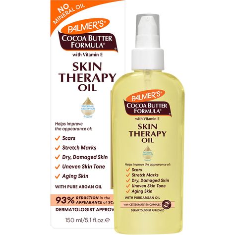 Palmer's Cocoa Butter Formula Skin Therapy Moisturizing Body Oil with Vitamin E, 5.1 Ounces : Amazon.ca: Beauty & Personal Care Cocoa Butter Formula Skin Therapy Oil, Skin Therapy Oil, Oils For Scars, Palmer's Cocoa Butter, Moisturizing Body Oil, Palmers Cocoa Butter, Cocoa Butter Formula, Oil For Dry Skin, Oil Skin Care