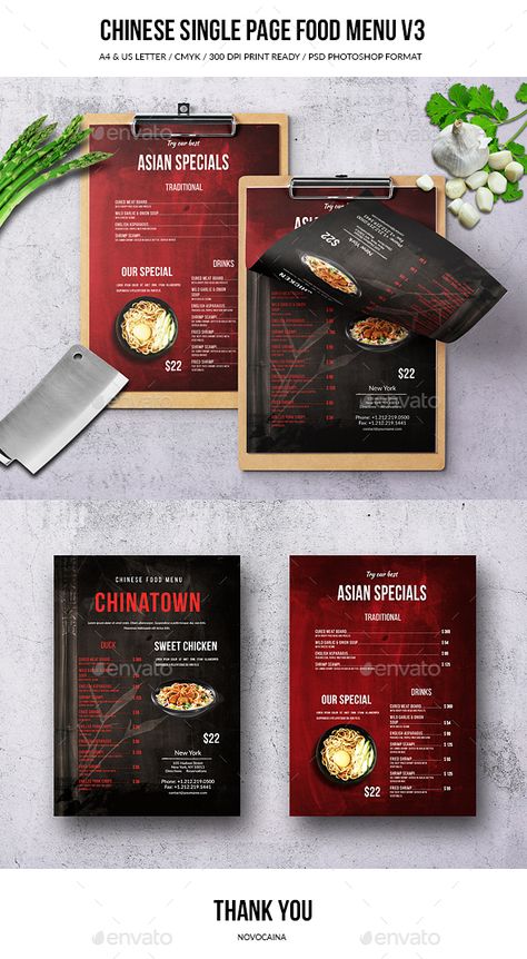 A4 Menu Design, Chinese Menu, Menu Sans Gluten, Menu Card Design, Sweet Chicken, Food Menu Template, Menu Design Template, Food Menu Design, Menu Food