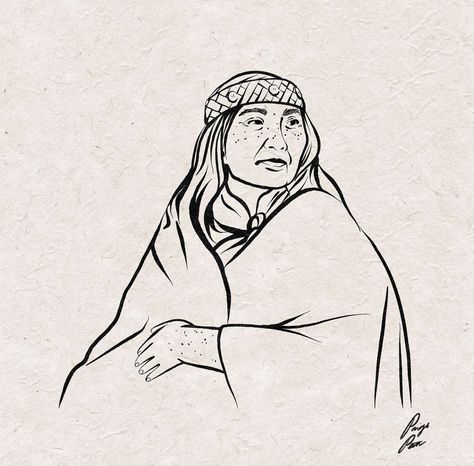 How To Draw Indigenous Art, Indigenous Illustration, Indigenous Coloring Pages, Indigenous Woman Drawing, Aboriginal People Illustration, Indigenous Knowledge, Indigenous Artists Of Canada, Female Face Drawing, Psychadelic Art