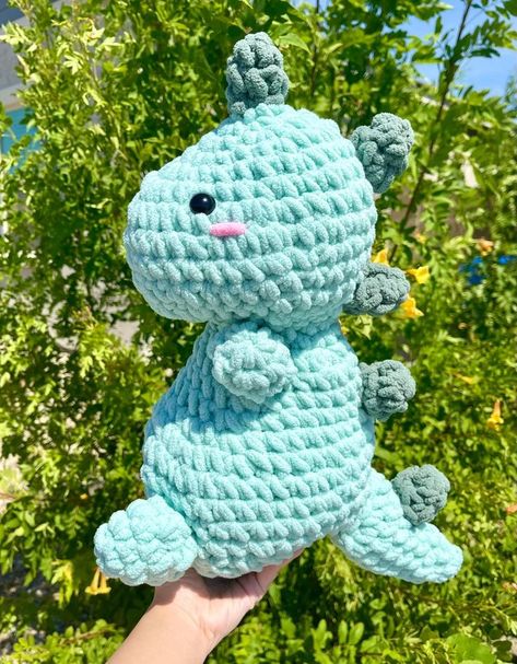 Dino Plushie, Dinosaur Plushie, Baby Blanket Yarn, Dinosaur Crochet, Bernat Baby Blanket Yarn, Plushie Crochet, Dinosaur Dinosaur, Bernat Yarn, Bernat Baby Blanket