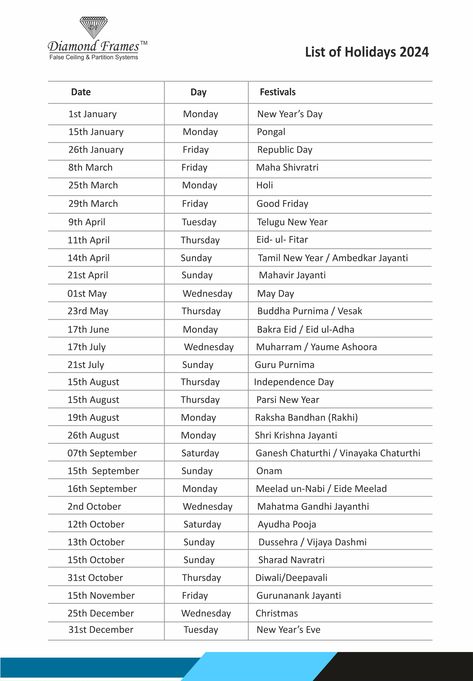 Holiday List Calendar 2024 2024 Holiday Calendar, National Holiday Calendar, Full Year Calendar, Tourism Day, Holiday List, Holiday Calendar, Dark Phone Wallpapers, Baby Clothes Patterns, Organization Printables