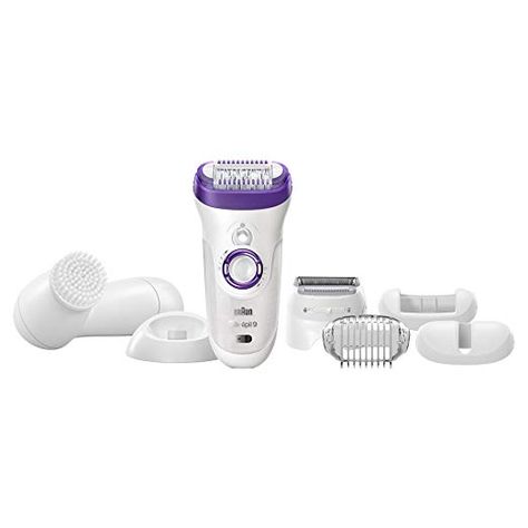 Amazon.com : Braun Silk-épil 9 9-579 - Wet & Dry Cordless Electric Hair Removal Epilator, Ladies' Electric Shaver for Women (Bonus Edition) : Gateway Best Epilator, Braun Silk Epil 9, Braun Epilator, Best Hair Removal Products, Facial Brushes, Facial Hair Removal, Facial Cleansing Brush, Coarse Hair, Best Face