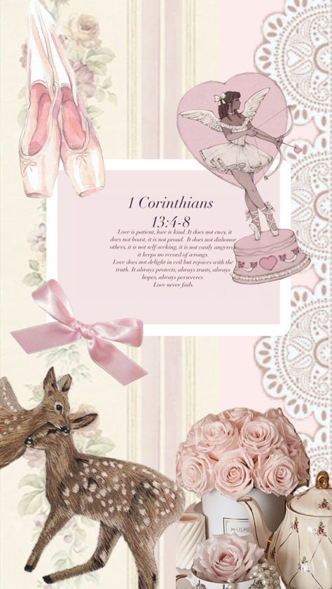 Girly Doodles, Ballerina Wallpaper, Jesus And The Cross, Ballerina Coquette, Dreamy Wallpaper, Christian Vision Board, Christian Girl Aesthetic, Coquette Princess, Aesthetic Bible