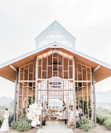 Open Air Chapel, Lavender Farm Wedding, Altar Design, Venue Inspiration, Country Wedding Venues, Wedding Aesthetics, Farm Wedding Venue, Warehouse Wedding, Rustic Wedding Venues