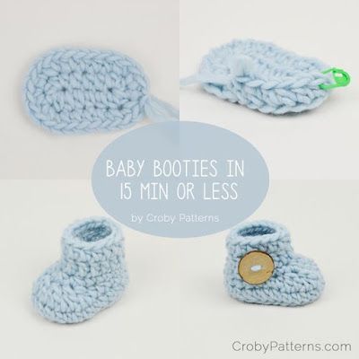 EASY 15 MIN. BABY CROCHETBOOTIES! - BEGINNERS BABYSLOFJES HAKEN IN 15 MINUTEN! Crocheted Baby Booties, Baby Booties Free Pattern, Crochet Baby Booties Pattern, Crochet Baby Boots, Crochet Baby Shoes Pattern, Baby Shoes Pattern, Baby Booties Pattern, Easy Crochet Baby, Booties Crochet