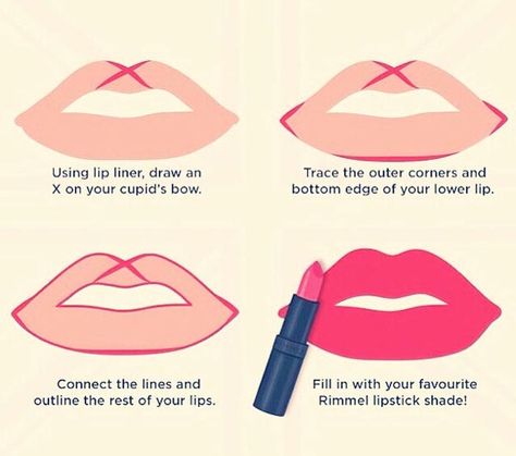 Proper Lip Lining - This is an important step that is to be done wisely. And here is how you should do it rightly! Lip Lining, Rimmel Lipstick, Perfect Lipstick, Lip Liners, Beauty Diy, How To Apply Lipstick, Mac Makeup, Lip Art, How To Line Lips