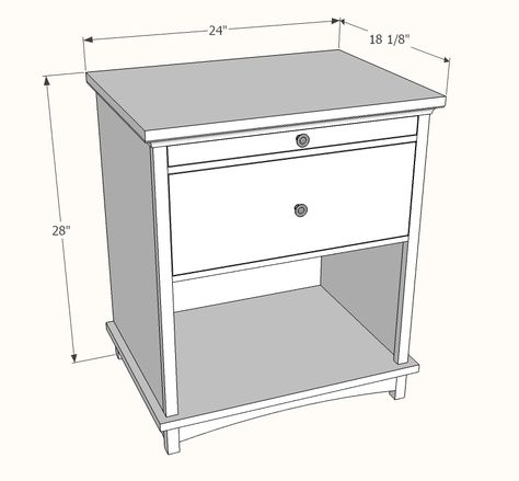 DIY Master Bed Night Stand Plans - dimensions Night Stand Plans, Bed Night Stand, Diy Nightstand Plans, Stand Drawing, Nightstand Plans, Diy Stand, Bed Night, Bedroom Nightstand, Diy Nightstand