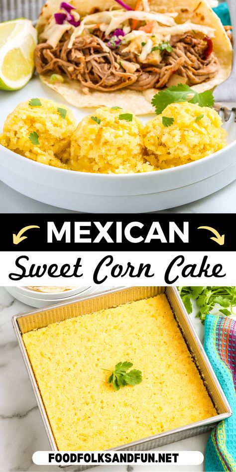 While all are completely amazing, there’s just something about Mexican Sweet Corn Cake that makes me utterly happy and truly indicates a solid meal. Mexican Corn Cakes Recipe Jiffy, Mexican Corn Cake Jiffy, Mexican Corn Bake, Corn Meal Recipes Healthy, Sweet Corn Cakes Mexican, El Torito Corn Cake, Mexican Corn Cake, Mexican Sweet Corn Cake, Mexican Sweet Corn