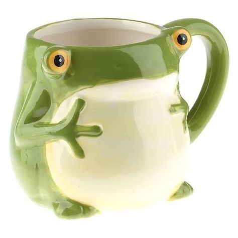 Fall Ceramic Ideas, Ceramic Mugs Designs Creative, Frog Items, Frog Kitchen, Frog Cup, Frog Things, Neutral Halloween Decor, Decor College Apartment, Funny Pottery