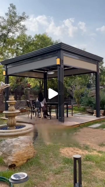 Sunshades Patio Outdoor Shade, Blinds Sunroom, Pergola Retractable, Pergola Gazebo, Retractable Shade, Patio Blinds, Retractable Pergola, Retractable Roof, Rain Protection