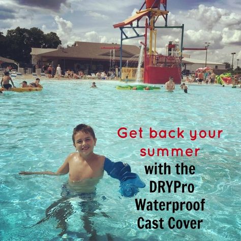 Get back your summer with the DRYPro Waterproof Cast Cover that allows you to swim or shower with a regular cast. Cast Covers Arm, Cast Decoration, Kids Cast, Arm Cast, Cast Covers, Leg Cast, Broken Arm, Smart Ideas, Broken Leg