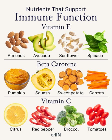 What's at the root of seasonal sickness and allergies? Inflammation. 🤧   IIN faculty member and functional medicine leader, Andrew Weil, MD, created the Anti-Inflammatory Diet and Food Pyramid to provide guidelines for supporting a healthy immune system through food all year long.⁠ ⁠ Tap the link for a deep dive into Dr. Weil's food pyramid!  #vitaminc #vitamine #betacarotene #pumpkin #immunefunction #nutrition #diet #healthychoices #brainfood #sweetpotatoes Immune Boosting Fruits, Zinc Foods, Zinc Rich Foods, Cell Function, Andrew Weil, Food Health Benefits, White Blood, Food Pyramid, Gut Bacteria