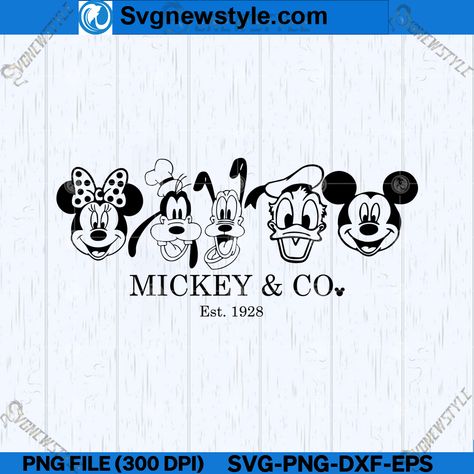 Mickey And Friends Svg, Mickey And Minnie Silhouette, Disney Characters Svg, Friends Svg, Cricut Images, Art Cut, Svg Disney, Disney Friends, Cameo Projects