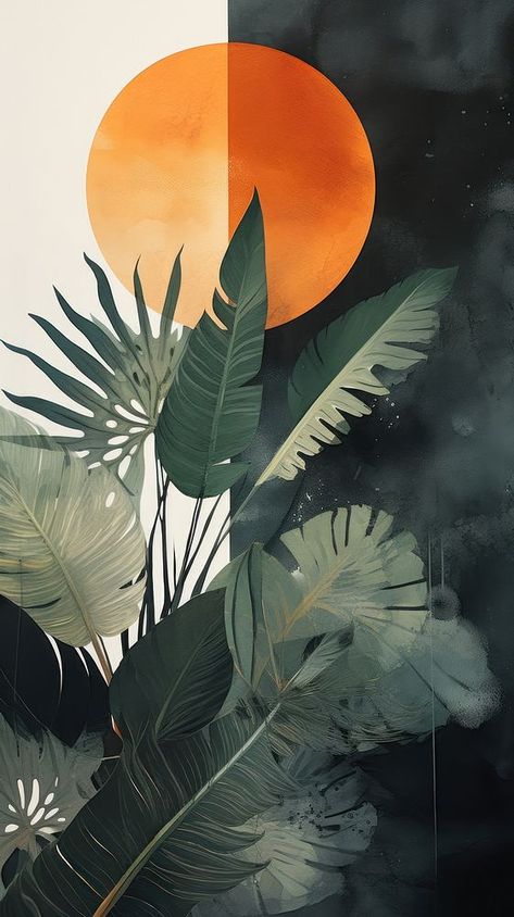 Jungle nature circle plant. | free image by rawpixel.com / Boom Jungle Aesthetic Wallpaper, Jungle Nature, Abstract Aesthetic, Boho Painting, Download Free Images, Mobile Wallpaper, Free Image, Aesthetic Wallpapers, Fondos De Pantalla