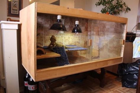 Bearded Dragon Enclosure Diy Bearded Dragon Cage, Diy Bearded Dragon Enclosure, Terrariums Diy, Bearded Dragon Diy, Bearded Dragon Terrarium, Bearded Dragon Enclosure, Bearded Dragon Cage, Bearded Dragon Habitat, Bearded Dragon Tank