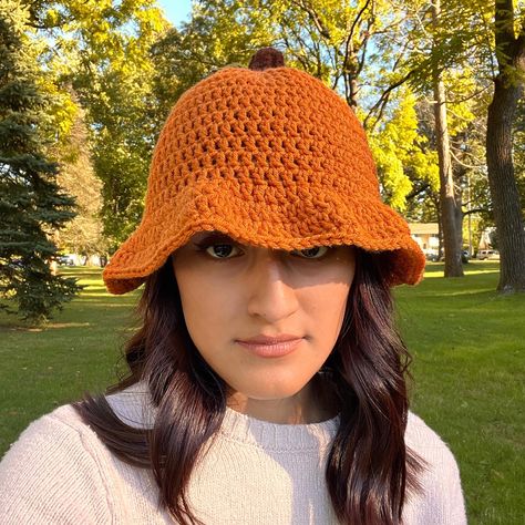 Crochet Sombrero, Pumpkin Bucket, Halloween Hat, Mushroom Hat, Pumpkin Fall, Halloween Crochet, Christmas Crochet, Hat Pattern, Fall Halloween