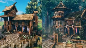 Valheim Builds, Ark Survival Evolved Bases, Modern Mountain House, Viking House, Medieval House, Conan Exiles, Sims 4 House Design, Ark Survival Evolved, Viking Culture