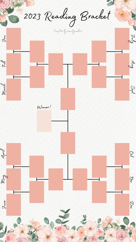 Reading Bracket Template 2024, Reading Bracket, Bookstagram Aesthetic Colorful, 2024 Book Bracket, Book Bracket, Meet The Bookstagrammer, Book Reading Journal, Library Skills, Book Instagram