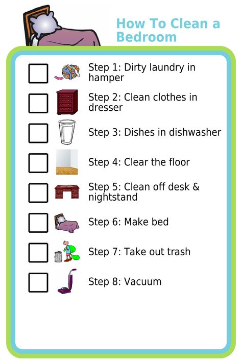 How To Clean Bedroom, After School Checklist, Free Printable Cleaning, Room Checklist, School Checklist, Clean Your Room, Kids Cleaning, Chore Chart Kids, Clean Bedroom