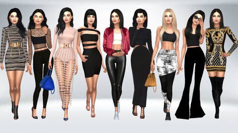 Sims 4 Cc Clothes, Kylie Jenner Look, Fashion Anime, Sims Mods, Sims 4 Cc, Look Book, Art Fashion, Kylie Jenner, Sims 4