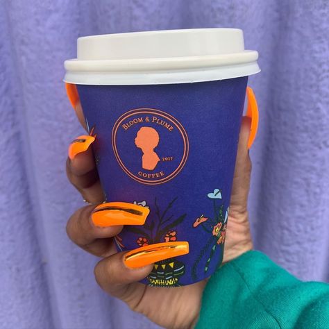 Bloom & Plume Coffee on Instagram: “Orange Nails and Monday Morning LATTE SLAY....THAS WHAT WE CALL A #LaSlay 💅🏿☕️💅🏿☕️.....who said you can’t be fly in a pandemic! 💃🏿💃🏿Go…” Egg Sandwich, Orange Nails, Starbucks Hot, Monday Morning, Who Said, Pull Up, Pull Ups, Black Lives, Black Lives Matter