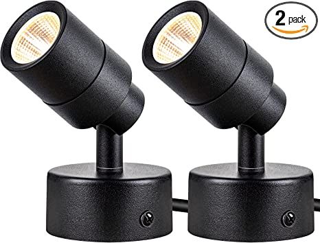 SUNVIE 2 Pack LED Spot Lights Indoor, 3W Up Lights Indoor Floor Spotlight, 120V Plant Spotlight Indoor, 3000K Uplights Indoor Accent Lighting for Plants Pictures Artwork, 5.9 FT Cord with Foot Switch - - Amazon.com Floor Spotlight, Led Spot Lights, Up Lights, Led Accent Lighting, Spotlight Lamp, Spot Lights, Led Spot, Plant Pictures, Adjustable Lighting