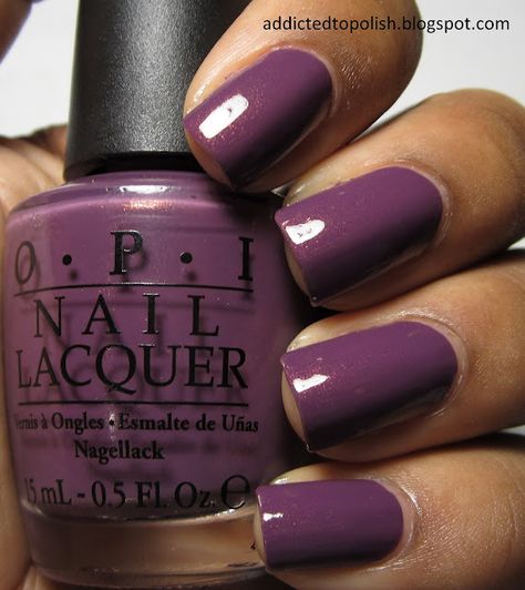 Dutch 'Ya Just Love OPI? Opi Purple, Opi Nail Colors, Purple Nail Polish, Nail Colour, Purple Nail, Nails Polish, Opi Nail Polish, Colorful Nail Designs, Get Nails