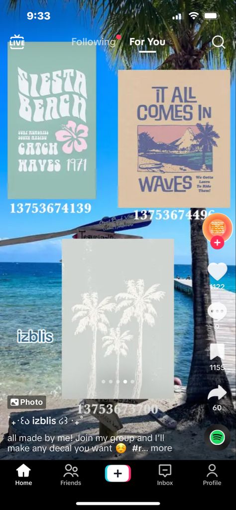 Roblox Beach Picture Codes, Preppy Beach House Bloxburg, Beach Pictures Bloxburg Codes, The Summer I Turned Pretty Bloxburg Decals, Beach In Bloxburg, Tsitp Bloxburg Decals, Bloxburg Beach House Picture Codes, Roblox Bloxburg Picture Codes Aesthetic, Bloxburg Painting Decals Codes Preppy