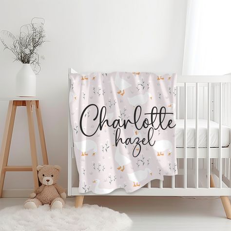 Animal Baby Blanket, Gifts For Baby Shower, Goose Nursery, Baby Girl Name, Family Blanket, Nursery Theme, Cute Blankets, School Collection, Girl Name