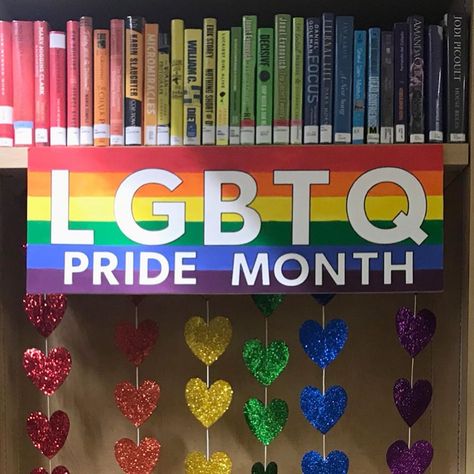 LA County Library on Instagram: “Happy Pride Month! Here's a book display at our Baldwin Park Library celebrating the achievements and contributions of the #lgbtq🌈…” Lgbtq Library Display, Pride Month Book Display, June Library Displays, Library Pride Display, Pride Month Display, Pride Library Display, Pride Display, Display Boards For School, School Display