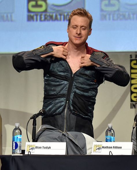 Alan Tudyk, Resident Alien, Hottest Male Celebrities, Nathan Fillion, Male Celebrities, Rabbit Hole, Firefly, Celebrities Male, Cyberpunk