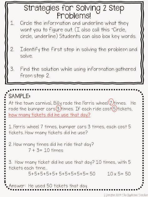 Even though we just got back from Thanksgiving break and Christmas break is literally just around the corner (how can that be?!) we’re still working through content like it’s no one’s business. Who’s got down time in 3rd grade? This week we’ve been working through solving multi-step word problems. Now, any teacher can tell you … Word Problems 3rd Grade, Word Problem Strategies, Math Story Problems, Multi Step Word Problems, Multiplication Word Problems, Division Word Problems, Addition Word Problems, 36 Weeks, Subtraction Word Problems