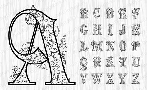 Calligraphy Alphabets, Tattoo Name Fonts, Tattoo Script Fonts, Tattoo Fonts Alphabet, Tattoo Fonts Cursive, Alphabet Style, Alfabet Letters, Tattoo Lettering Fonts, Alphabet Clipart