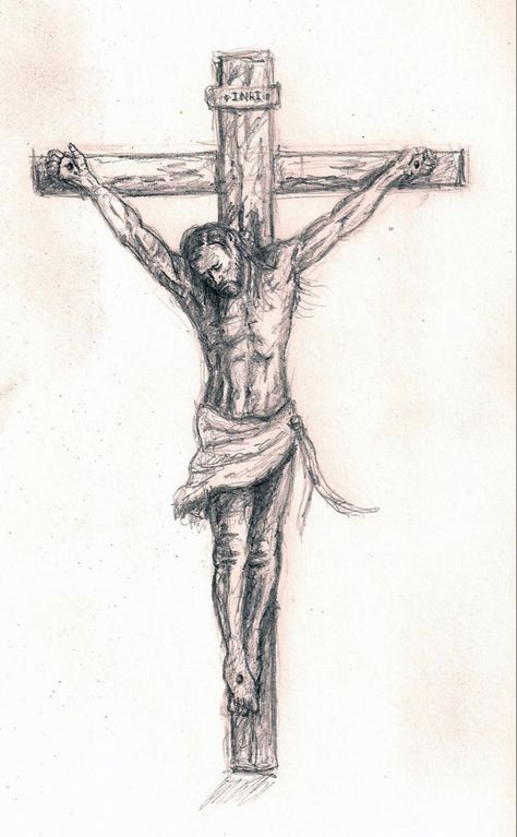 Jesus Drawings Sketches, Drawings For Tattoos, Cross Drawings, Jesus Christ Drawing, Jesus Sketch, Jesus Drawing, Jesus Christ On The Cross, Jesus Art Drawing, Christian Drawings