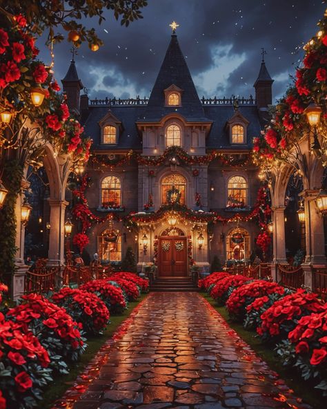 Merry Christmas | 🎄Can’t wait for Christmas Morning 🎄 * * * * * * This image belongs to me. Please credit me for reposting @msmerrychristmasjoy *Please… | Instagram Christmas Castle Aesthetic, Royal Christmas Aesthetic, Tiny Glade, Christmas Building, Christmas Castle, Castle Aesthetic, Christmas Lovers, Christmas Morning, Beautiful Home