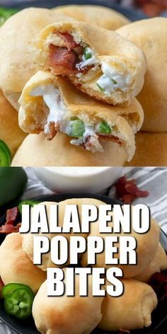 Popper Bites, Jalapeno Popper Bites, Easy Crescent Rolls, Jalapeno Popper, Nasi Goreng, Finger Food Appetizers, Jalapeno Poppers, Party Food Appetizers, Crescent Rolls